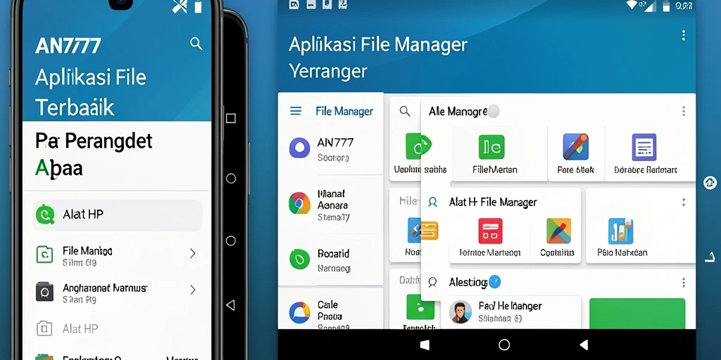 Antarmuka AN777 yang sederhana dan efisien untuk pengelolaan file.