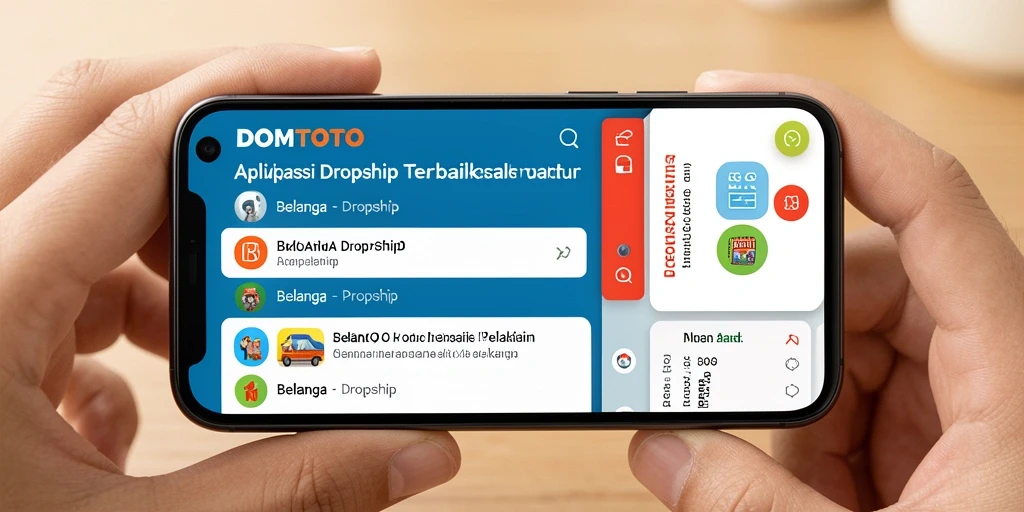 Antarmuka aplikasi DOMTOTO yang intuitif dan mudah digunakan.