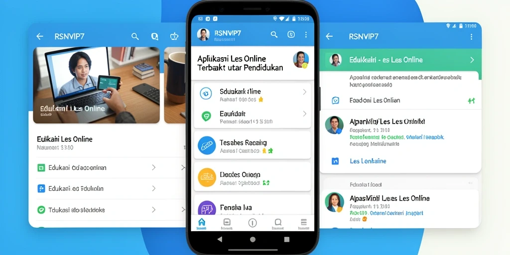 Antarmuka RSNVIP7 yang menarik dan fungsional untuk belajar online.