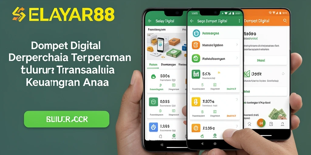 Tampilan antarmuka aplikasi Dompet Digital SELAYAR88 yang modern dan mudah digunakan.